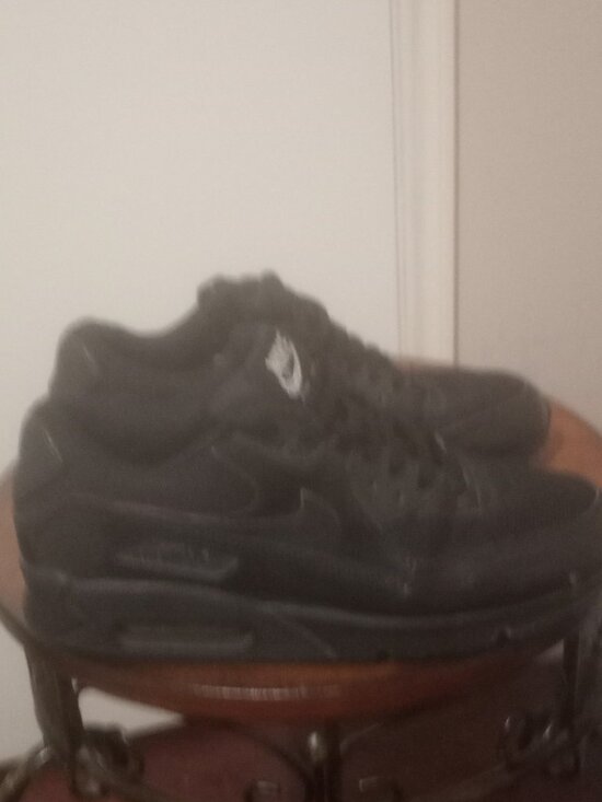 Nike Shoes - Nike Air Max 90 Triple Black Patent Leather Sneakers 443817-002 women's Size 11